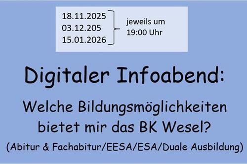 digitaler Infoabend
