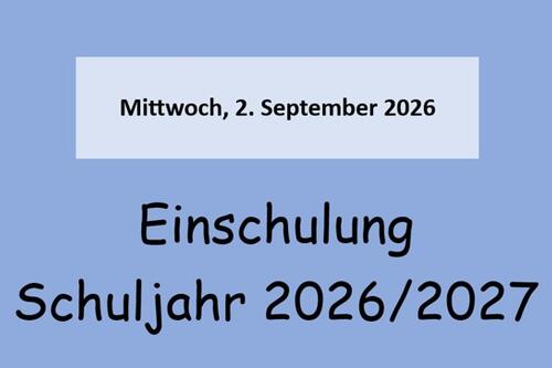 Einschulung 2026