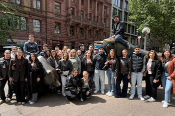 Klassenfahrt nach Frankfurt