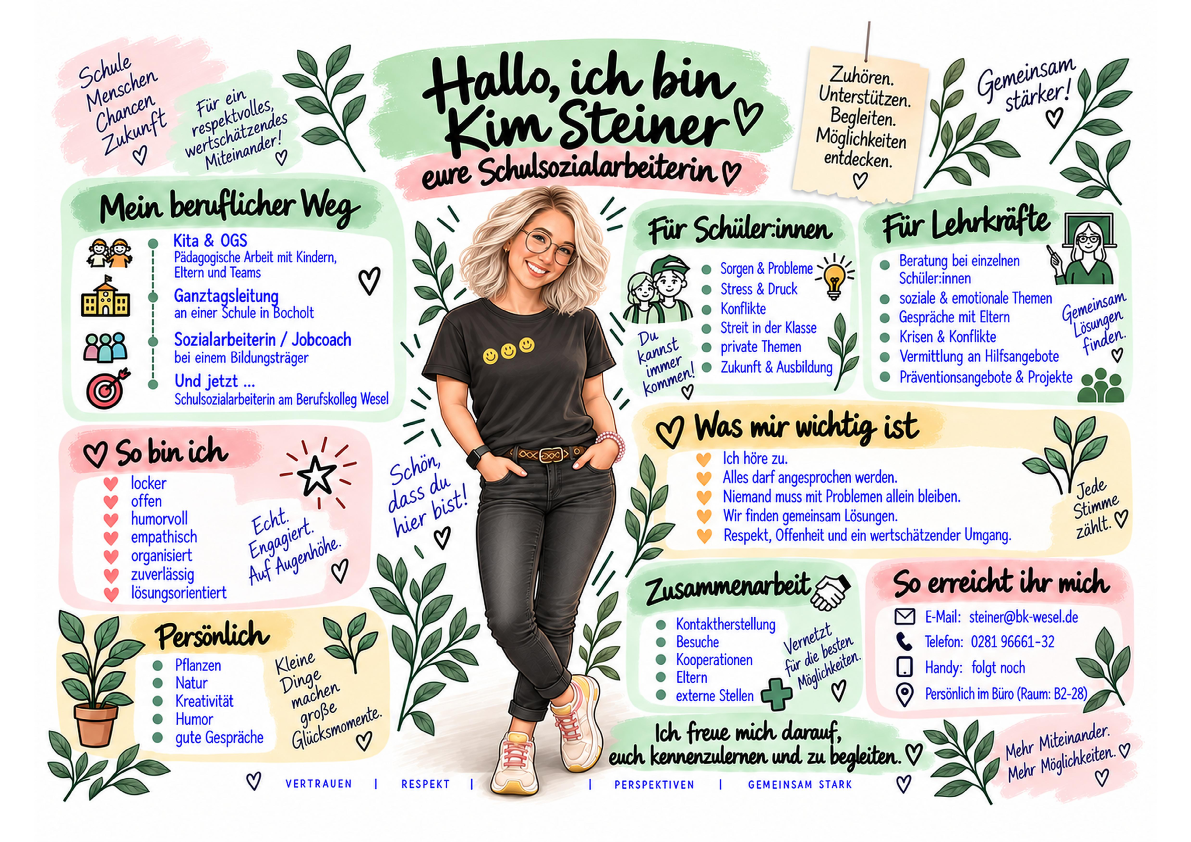 Neue Schulsozialarbeiterin Steiner Steckbrief