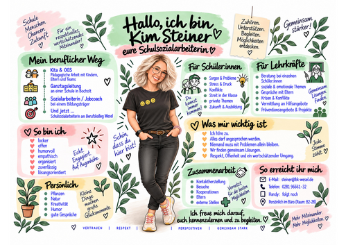 Neue Schulsozialarbeiterin Steiner Steckbrief