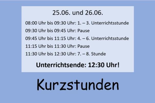 Kurzstunden